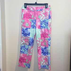 VTG Lilly Pulitzer Colorful Capri Pants 2